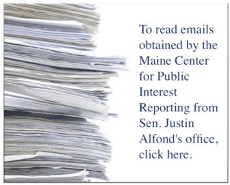 Graphic to click for Sen. Justin Alfond emails